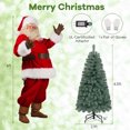 thumbnail image 3 of Costway 4.5 FT Artificial Xmas Tree with 256 Branch Tips 100 LED Lights 9 Lighting Modes, 3 of 10