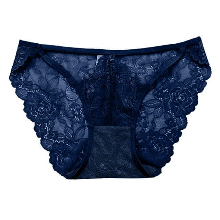 B91xZ Women's Lace Boyshorts Panties Invisible Seamless Bikini Underwear  Half Back Coverage Panties,L Pink 