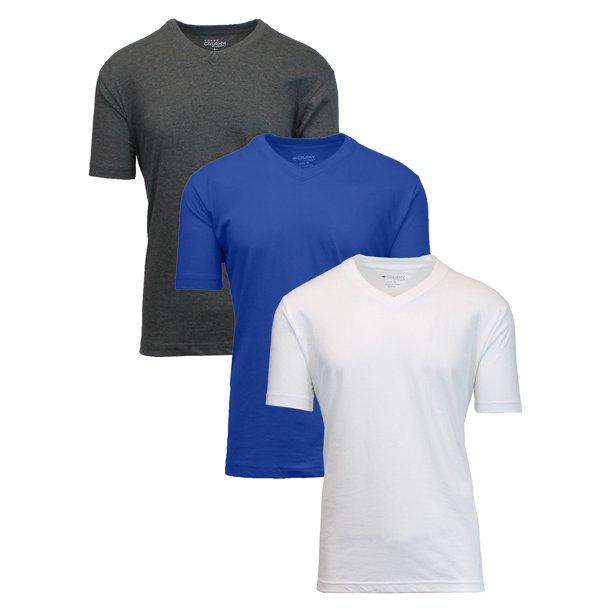 Men's 3Pack Short Sleeve VNeck Modern Fit Classic Tees (S3XL