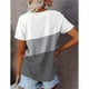 thumbnail image 3 of Camiseta con cuello redondo,Camiseta con cuello redondo,Camiseta de manga corta para mujer,Camiseta informal de manga corta,elegante y moderna, 3 of 4