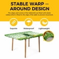 thumbnail image 4 of St. Patrick's Day Table Cloths for 5 Foot Rectangle Tables, Green Boots Daisy Clovers Buffalo Plaid Patio Waterproof Elastic Fitted Tablecloths, Washable Rectangular Table Cover for Camping, 4 of 8