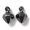 Hematite (Golden Hook), variant on 1pc Natural Stone Perfume Bottle Pendants Gemstone Essential Oil Capacity: 1ml-Hematite (Silver Hook)