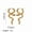 2, variant on 18K Karat Gold Plated Earrings for Women Snake Titanium Steel Earrings Jewelry for Her Birthday Gift