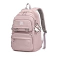 thumbnail image 6 of FUZHIQ Solid Color School Backpack with Multi Compartment Design, Durable Daily Bookbag for Ages 12-17, Padded Straps Back to School Daypack, Purple, 6 of 7