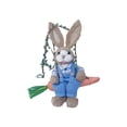 thumbnail image 2 of Cadancy Easter Decoration Handmade Straw Bunny Swing Ornament Woven Rabbit Hanging Figurine Rustic Farmhouse Spring Decor Garden Tree Pendant Gift for Holiday Party Home Decorations, 2 of 7