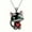 Red, variant on 1pc Cute Black Cat Pendant Necklace, Fashionable And Lovely Gift,Blue