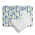 thumbnail image 6 of Yiaed Daisy Striped Nautical Print Bathroom Mat Set 2 Pieces Mat Anti-Skid Pad Ultra Soft and Absorbent Bathroom Bath Mat Contour Bath Rugs for Toilet Base, 6 of 6
