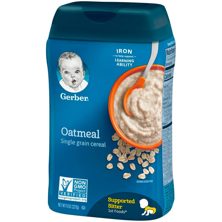 Gerber organic single grain oatmeal sales baby cereal