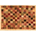 thumbnail image 1 of Ahgly Company Indoor Rectangle Abstract Orange Contemporary Area Rugs, 8' x 12', 1 of 1