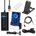 thumbnail image 1 of JShteea Dual USB Type-C PC Pantalla secundaria CPU GPU RAM HDD Monitor para Mini ITX (Negro), 1 of 9
