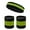 Bright Lime Green / Black, variant on COUVER Sweatband Set Sports Headband Wristband Set Terry Cloth Moisture Wicking Sweat Absorbing Wrist Sweatbands Head Sweatband, White/Red