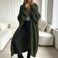 thumbnail image 2 of Womens Long Cardigan Sweaters Open Front Oversized Duster with Pocket for Women 2025 Fall Winter Knit Design Coats, 2 of 5