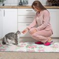 thumbnail image 3 of Pioneer Flower Floral Print Pattern Kitchen Rugs Sets Of 2, Anti Fatigue Non Slip Washable Floor Mats for Kitchen Sink Laundry, 17X30 Inch + 17X47 Inch, 3 of 6