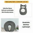thumbnail image 5 of LAMIRO Kids Travel Pillow - 2-In-1 Deformable Kids Neck Pillow for Traveling, Soft U-Shaped Pillow with Adorable Animal Design, Comfy Sleep and Play, Ideal for Airplanes Travel - Huskies, 5 of 7