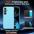 thumbnail image 2 of Samsung Galaxy S24 Plus Case, Dual Layer Shockproof 6.7’’, Light Blue, w/ 2X Tempered Glass Screen Protector & Camera Lens Protector, 2 of 14