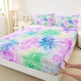thumbnail image 4 of Erosebridal Watercolor Tie Dye Queen Sheet Sets,Colorful Spiral Bed Set For Girls Teens 4 Pieces, 4 of 6