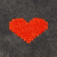 thumbnail image 2 of Dalix Pixel Heart Embroidered Fleece Hoodie Mineral Wash Long Sleeve Sweatshirt Mens in Gray 2XL XX-Large, 2 of 5