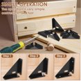thumbnail image 3 of 12/30Pcs Triangle Corner Bracket Steel Corner Brace Bracket Rustproof Black Angle Shelf Bracket Connector with Screw Furniture Corner Connector Triangle Shelf Bracket, 3 of 8