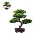 thumbnail image 3 of Artificial Bonsai Pine, Home Office Simulation Pine Potted Plant Decorative, Artificial Flowers Fake Green Potted Plants Ornaments, Creative Simulation Bonsai Potted Home Decor(2), 3 of 6