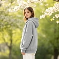 thumbnail image 6 of UDAUDU Hoodies for Men Womens Long Sleeve Sweatshirts Hooded Pullover Casual Tops Fleece Regular Fit Fall Fashion Outfits Light Gray S, 6 of 6