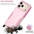 thumbnail image 5 of For iphone 17 Pro Max Case, Ebizware Heavy Duty Rugged Shockproof Phone Case [Military Grade Drop Tested] Dual Layer Full Body Protective Bumper for Apple iphone 17 Pro Max Cover - Rose Gold, 5 of 5