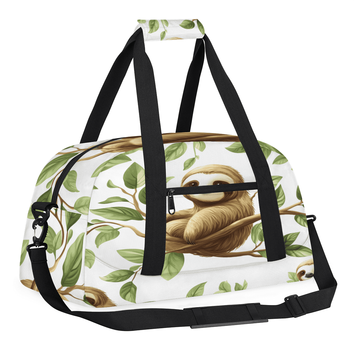Herdesigns Sloth Sports Duffle Bags Travel Duffle Bag Gym Bag Cute Weekender Travel Bag Waterproof Overnight Bag Carry On Travel Tote Bag Dance Bags