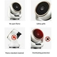 thumbnail image 5 of Electric Fan Space Heater, Cooler with Remote Control, Safe Overheating and Tip Over Protection, Quiet Personal Space Heater, Fast Heating Heater with 3 Heat Settings for Indoor Office Space, Desk, 5 of 5