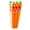 Orange, variant on Carrot Click Pens (Press Design Novelty), Tactile Rubber Tongue Engages Fidget Relief Discreetly During Long College Lectures, Writing Tools With Pressing, By Meiiso