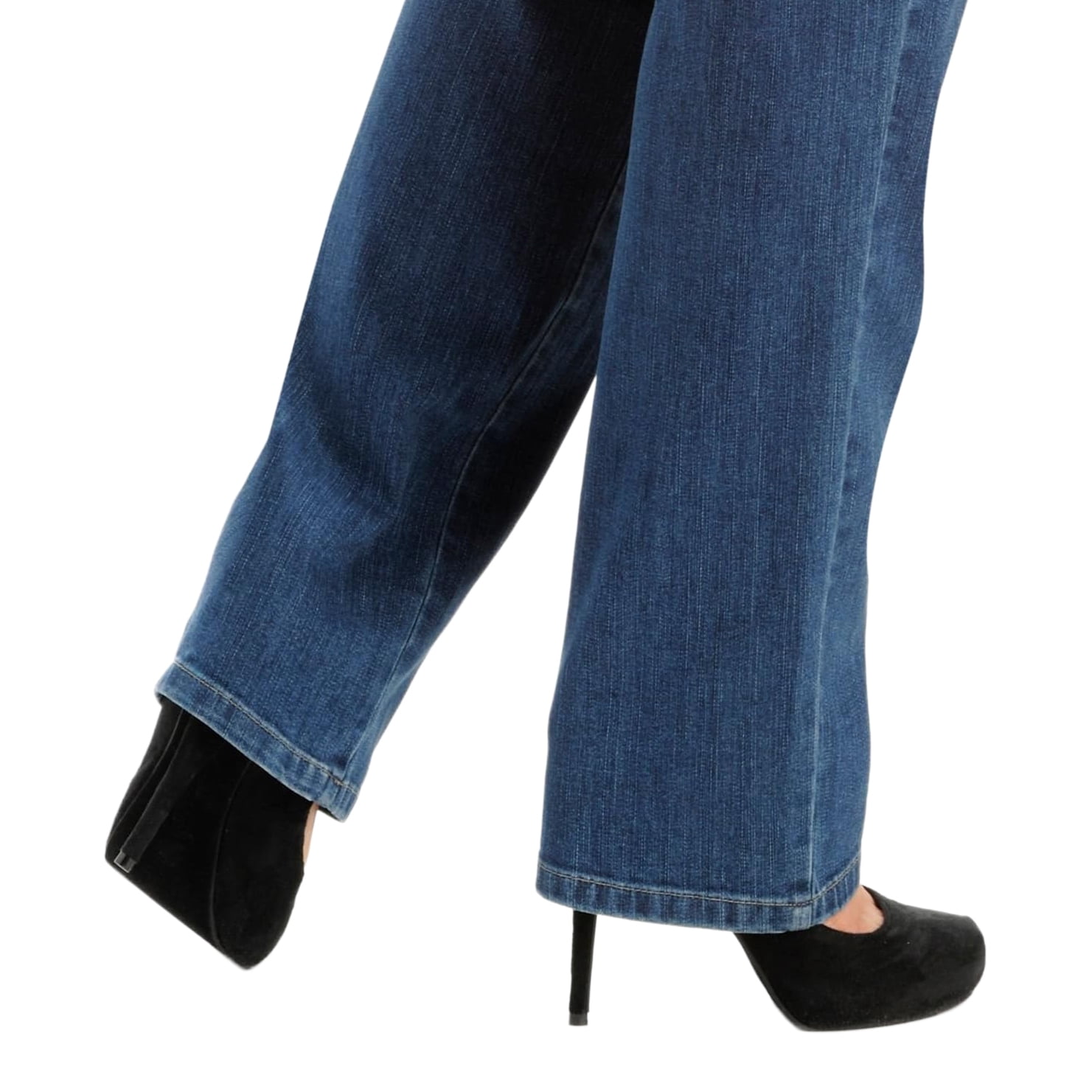 Lee Women's Plus Instantly Slims Relaxed Fit Straight Leg Jean, Available in Regular, Long, Short Inseams