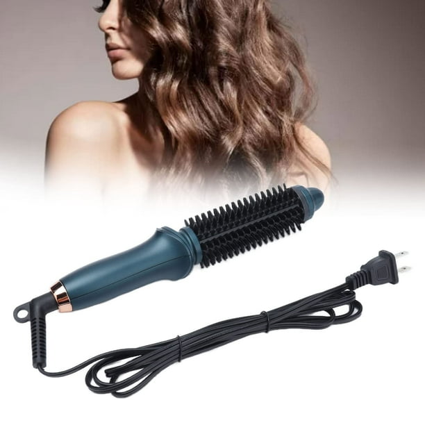 SatcOp Rizador de Pelo Automático 2 en 1, Cepillo para Pelo Recto y Rizado, Doble Propósito, Verde, Portátil, Termostático, Eléctrico