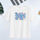 thumbnail image 1 of Camiseta de verano para mujer, camisetas básicas, ropa elegante, camisetas de manga corta, camiseta femenina para mochilero, viajes y vacaciones Blanco, 1 of 8