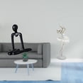 thumbnail image 2 of Escultura de pensador abstracto, figura de bailarina moderna, estatua creativa de bailarina, adorno decorativo para dormitorio, armario, estantería, c, 2 of 8