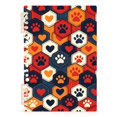 thumbnail image 2 of Haosy Colorful Paw Heart Hexagon Notebooks 2 Pcs 1-subject Journal 60 Sheets A5 College Ruled Paper Detachable Ring 8.3"x5.7", 2 of 8