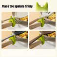 thumbnail image 5 of RKSTN Spatula Holder 2Pcs Kitchen No Punching Required Integrated Spatula Rack High Temperature Resistance Non Scalding and Non Overflow Silicones Spatula Rack Green, 5 of 5