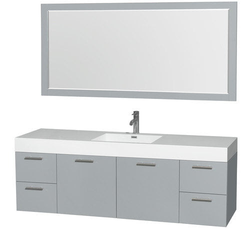 Wyndham Collection Amare 72 Inch Single, 72 Inch Floating Vanity Single Sink