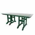 thumbnail image 2 of WestinTrends Malibu 7 Piece Adirondack Outdoor Dining Set, All Weather Poly Lumber Patio Table and Chairs Furniture Set, 71" Trestle Dining Table and 6 Adirondack Dining Chair, Dark Green, 2 of 8