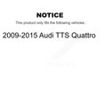 thumbnail image 2 of Transit Auto Front Semi-Metallic Rear Ceramic Pads and Coated Disc Brake Rotors Kit for Car 2009-2015 Audi TTS Quattro KGA-103059, 2 of 11