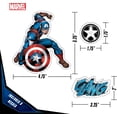thumbnail image 3 of Marvel Captain America Vinyl Decals - Set of 3 Outdoor Rated Stickers for Car, Laptop, Computer, Water Bottle - Marvel Stickers for Kids and Adults, 3 of 7