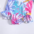 thumbnail image 5 of Emy Dola Baby-Girls Long Sleeve Zipper One Piece Swimsuit Floral Mermaid Rash Guard Swimwear UPF 50+ Infant Bathing Suit, 5 of 6