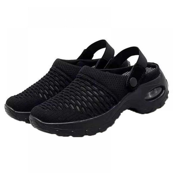 Women‘s Sandals Half Drag Net Surface Breathable Lightweight Air Cushion Casual Shoe