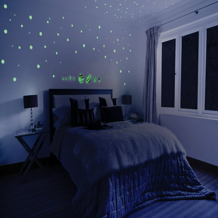 glow in the dark planets and stars for kids self adhesive glowing