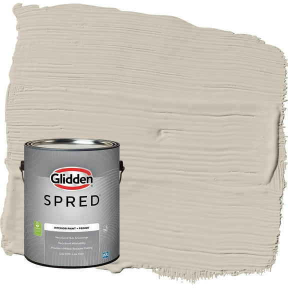 Glidden Spred Synchronicity / Gray Flat Interior Paint with Primer, 1 Gallon