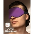 thumbnail image 3 of NestE Sleep Mask for Side Sleeper,Eye Mask for Sleeping Women Men, 3D Contoured Cup No Eye Pressure 100% Light Blocking Sleeping Mask with Adjustable Strap Night Blindfold Flight, Travel, Nap, Purple, 3 of 13