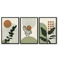 thumbnail image 3 of Drsoum Boho Plant Wall Art 24x36in3pcs Black Framed Bohemain Wall Printing Abstract Canvas Prints with Leaf & Sun Lines Bedroom Living Room Decor ﻿ ﻿, 3 of 8