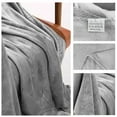 thumbnail image 6 of PRINxy Fleece Throw Blanket For Couch Lightweight Plush Fuzzy Cozy Soft Blankets And Throws For Sofa,Bedding Blankets & Throws 43x60 Inches Gray, 6 of 7