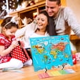 thumbnail image 4 of Rompecabezas Magnéticos Del Mapa Del Mundo Para Niños, Rompecabezas De Madera Con Tarjetas Flash De Países Y Banderas Nacionales, Juguetes De Aprendizaje De Introducción Eigraketly FN006367-00, 4 of 6