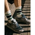 thumbnail image 5 of 4 Pairs Women Men Cotton Athletic Sports Crew Socks Striped Retro Casual Classic, 5 of 8