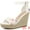 Purple Flower, variant on Unique Bargains Women's Lace Platform Espadrilles Wedge Heels Sandals White (Size 7)