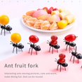 thumbnail image 3 of Tenedor de fruta de hormiga (120 piezas), tenedor de fruta, palillos de dientes de plástico para hormigas, juego de tenedor de fruta de hormiga, palos decorativos para fiesta infantil, 3 of 5