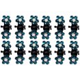 thumbnail image 1 of Diamantes De Imitación Pinzas Para El Cabello Flor Cristal Mango Antideslizante Pinzas De Pino Mini Pinzas Accesorios Para El Cabello Para Boda Horquillas Nupciales Fiesta De Baile 12 Piezas Monstrate CE007574-06, 1 of 6